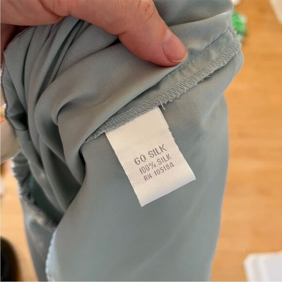 Go Silk Wide Leg and Tank Silk Pant Set in Blue S NWOT - Picture 13 of 13